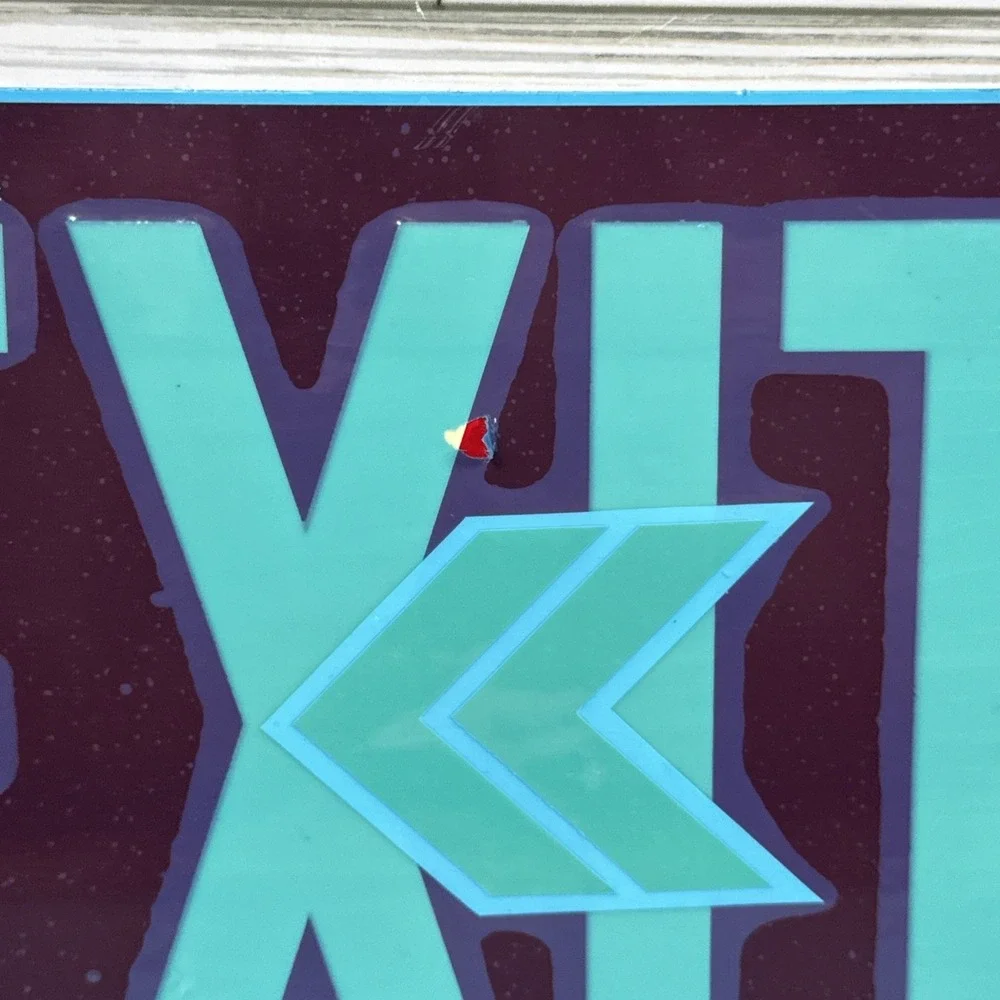 Red Photoluminescent Exit Sign - UL 924 Approved Aluminum - Part ULR-050